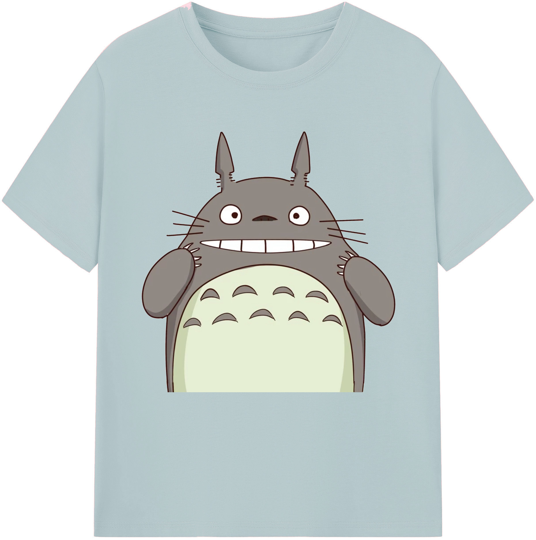 （画像用） となりのトトロ 草壁メイ 草壁サツキ My Neighbor Totoro Satsuki Kusakabe Mei Kusakabe 綿100％半袖Tシャツ（フロントプリント）